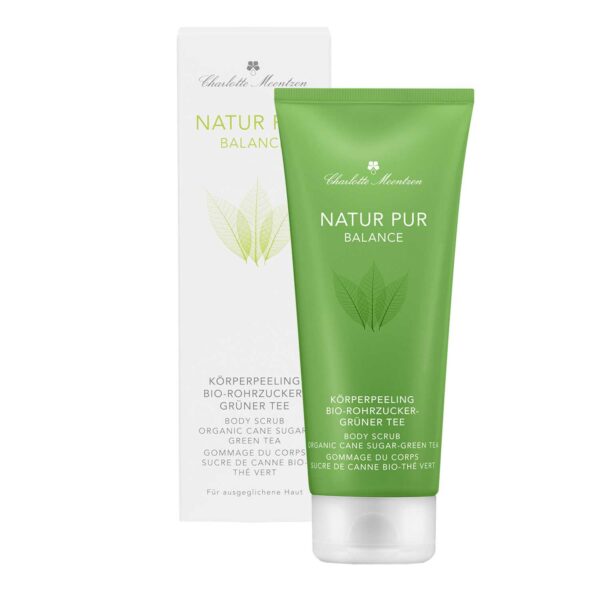 NATUR PUR BALANCE Body Scrub Organic Cane Sugar-Green Tea