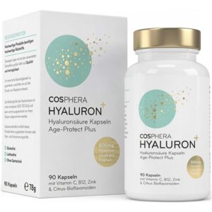 HÜALUROONHAPPE KAPSLID 500mg (Age-Protect Plus) 90tk Cosphera - 3 kuu kogus