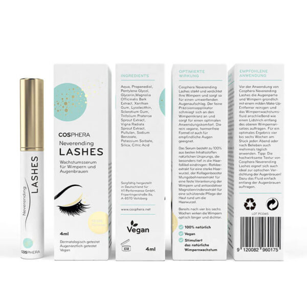 RIPSME- JA KULMUSEERUM Neverending Lashes Cosphera - sobib kasutamiseks ripsmepikendustega!