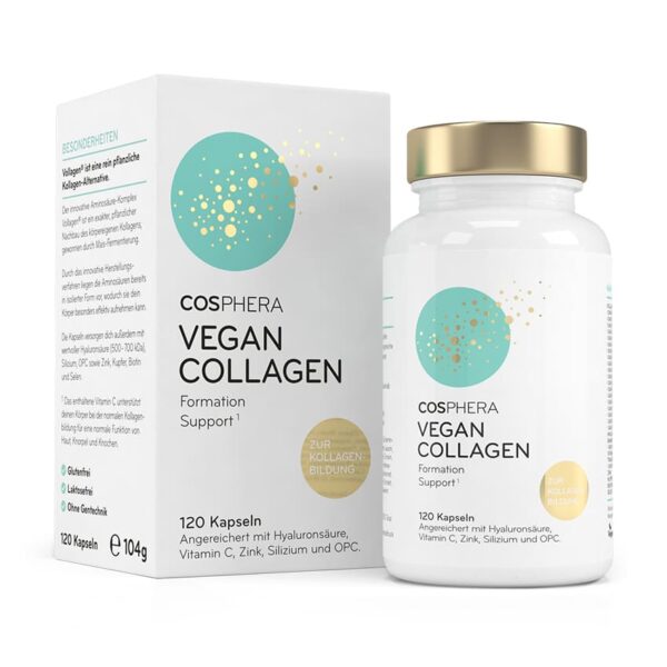 UUS! VEGAN COLLAGEN Formation Support kapslid Cosphera 120tk - 2 kuu kogus